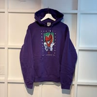 LIMOSINE HEART THROB HOOD / Dark Parple Size S