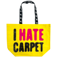 CARPET COMPANY  "I HATE CARPET" MESH TOTE