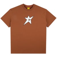 CARPET COMPANY  GLOW IN THE DARK C-STAR TEE - BROWN