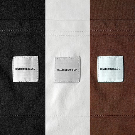 Circle logo3 LOOSE LS Pocket TEE dry (Black / White / Brown)