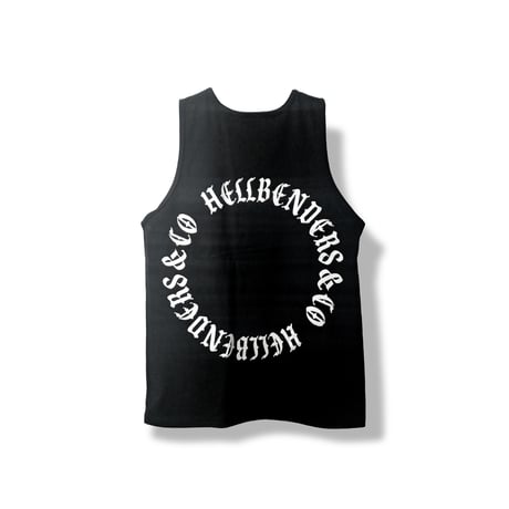 Circle logo 3 Tanktop (WHT / BLK)
