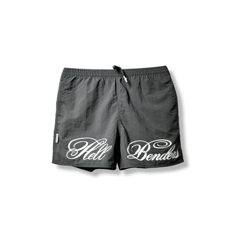 Script logo nylon shorts