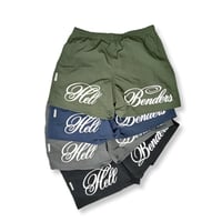 Script logo nylon shorts