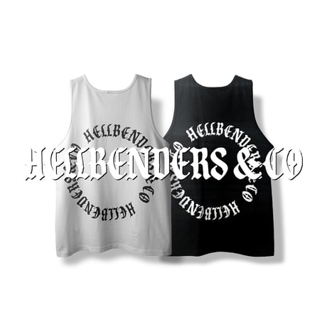 Circle logo 3 Tanktop (WHT / BLK)