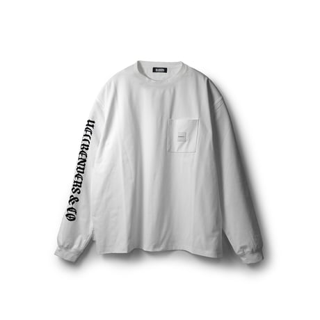 Circle logo3 LOOSE LS Pocket TEE dry (Black / White / Brown)