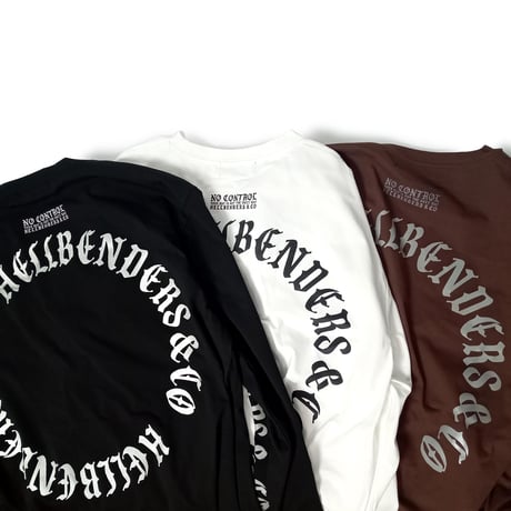 Circle logo3 LOOSE LS Pocket TEE dry (Black / White / Brown)