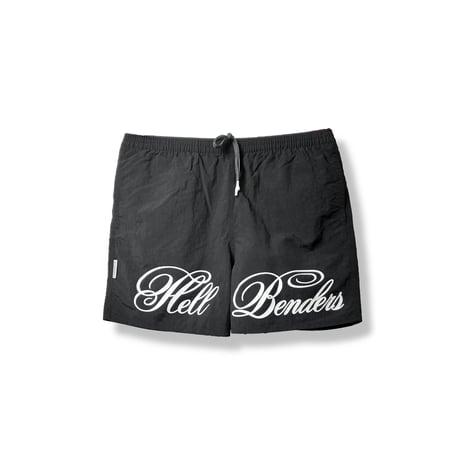 Script logo nylon shorts