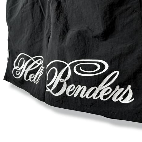 Script logo nylon shorts