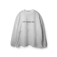 Just a parfect day LS TEE (WHT)