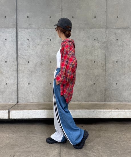 ビッグシルエットチェック柄シャツ