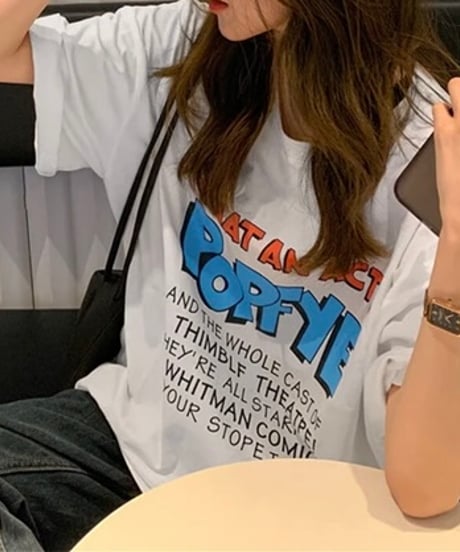 POPEYEプリントTシャツ(ホワイト)