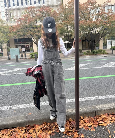 デニムワイドオーバーオール