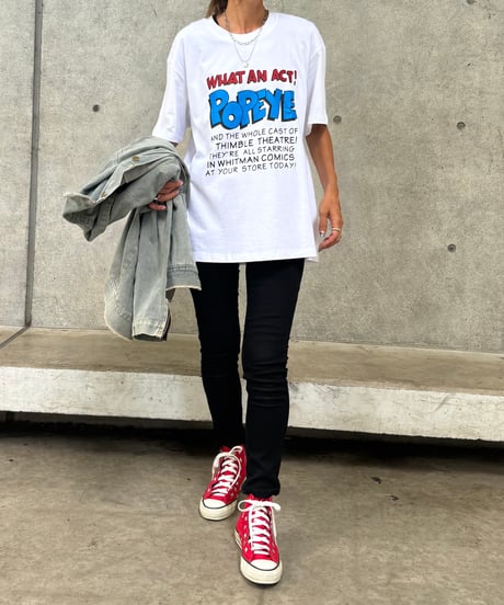 POPEYEプリントTシャツ(ホワイト)