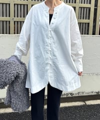 くるみボタンシャツ