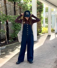 テープベルトデザインサロペット