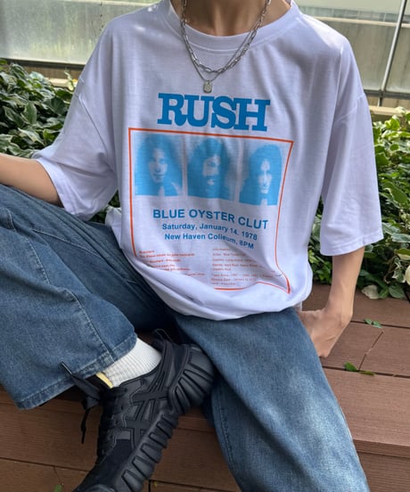 ボックスプリントTシャツ(ホワイト)