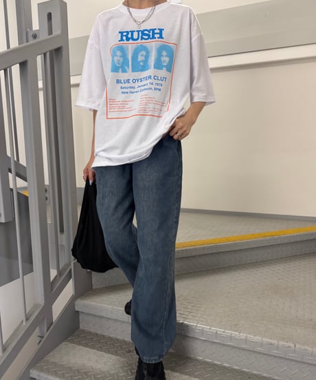 ボックスプリントTシャツ(ホワイト)