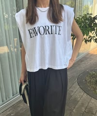 FAVORITEロゴカットソー(アイボリー)