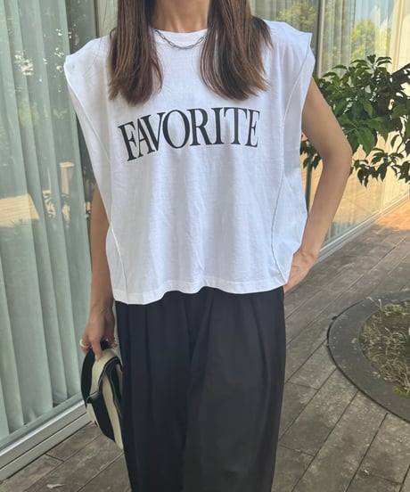 FAVORITEロゴカットソー(アイボリー)