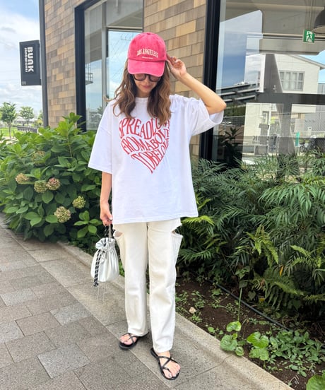 フロントハートロゴTシャツ(ホワイト)