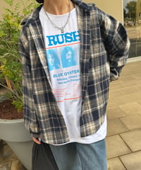ビッグシルエットチェック柄シャツ