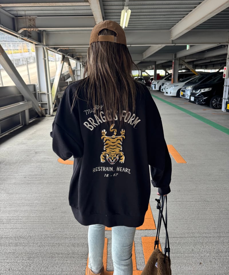 フロントバックTIGER刺繍スウェット | COPINE