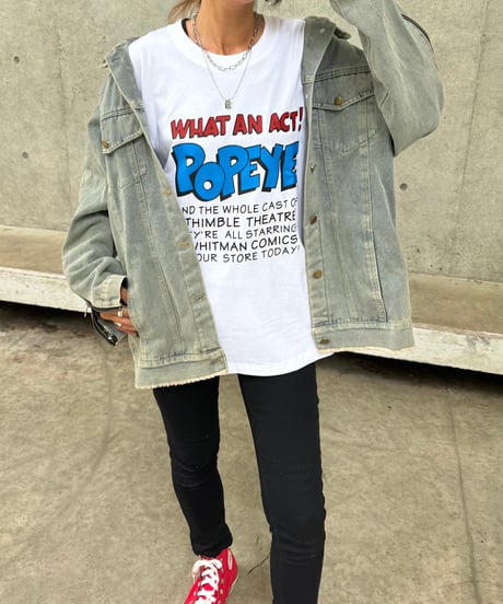 POPEYEプリントTシャツ(ホワイト)
