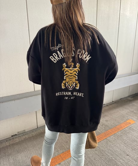 フロントバックTIGER刺繍スウェット