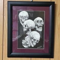 【原画】5個の骸骨