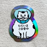 「ただいまご自愛中」ホログラムステッカー