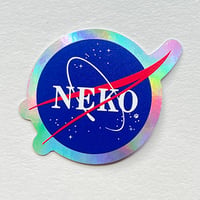 ニャンコ宇宙局「NEKO」ホログラムステッカー