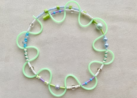 【Casual Choker "TOY"】Light Green 01