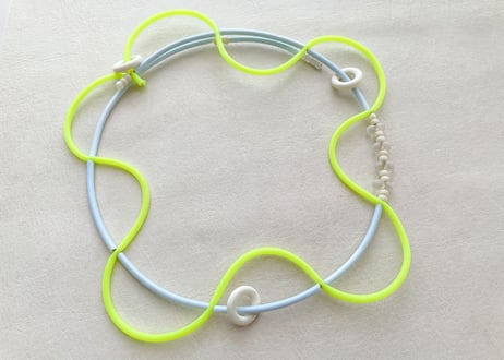 【Casual Choker "TOY"】Light Yellow 02