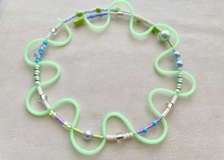【Casual Choker "TOY"】Light Green 01
