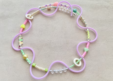 【Casual Choker "TOY"】Light Purple 01