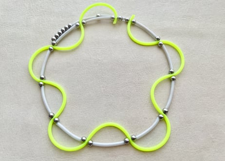 【Casual Choker "TOY"】Light Yellow 01