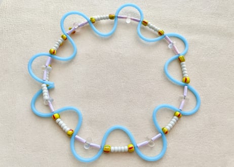 【Casual Choker "TOY"】Light Blue 04
