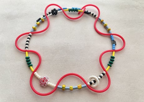 【Casual Choker "TOY"】Red 01