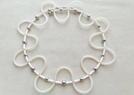 【Casual Choker "TOY"】Ecru 02