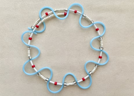 【Casual Choker "TOY"】Light Blue 02