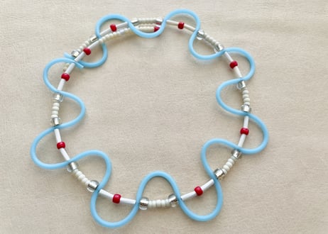 【Casual Choker "TOY"】Light Blue 02