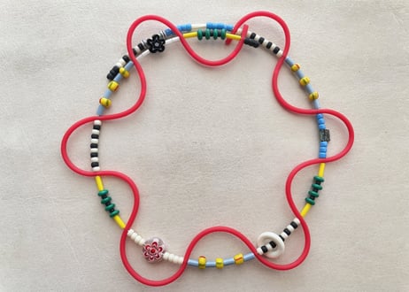 【Casual Choker "TOY"】Red 01