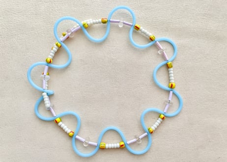 【Casual Choker "TOY"】Light Blue 04