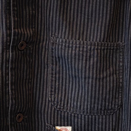 FULLCOUNT / Hickoly Stripe Sumi Black Chore Jacket