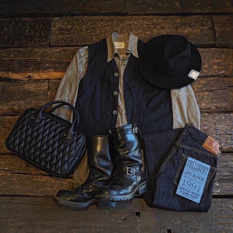 Nigel Cabourn "LYBRO" ／ WORK SUIT VEST - SLUB SATEEN