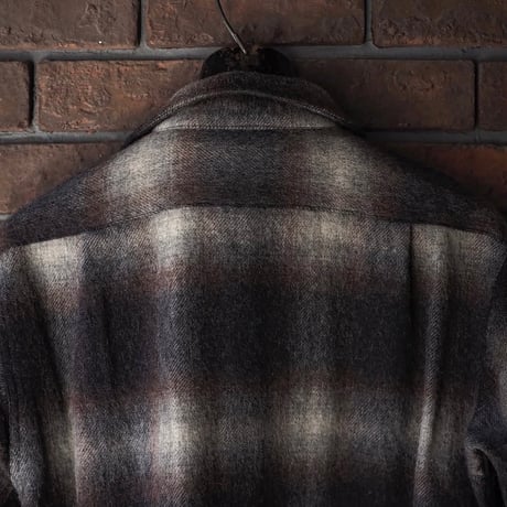 FULLCOUNT ／4102 Wool Alpaca Shaggy Check Open Collar Shirt