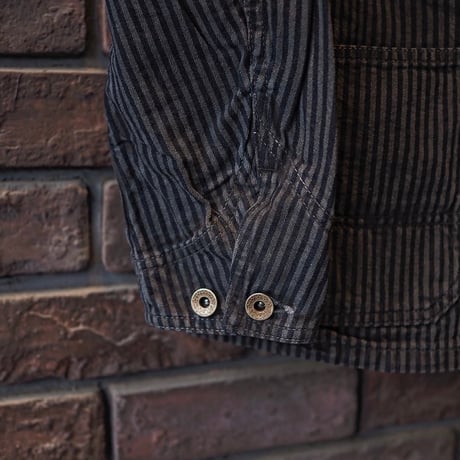 FULLCOUNT / Hickoly Stripe Sumi Black Chore Jacket