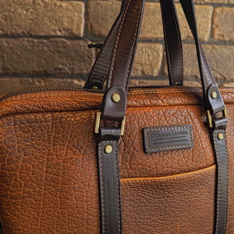 CORONADO LEATHER / AMERICAN BISON SHOULDER BRIEFCASE