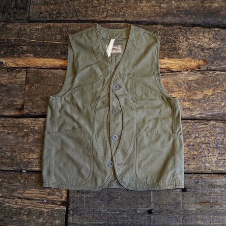 Nigel Cabourn "LYBRO" ／ WORK SUIT VEST - SLUB SATEEN