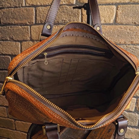 CORONADO LEATHER / AMERICAN BISON SHOULDER BRIEFCASE